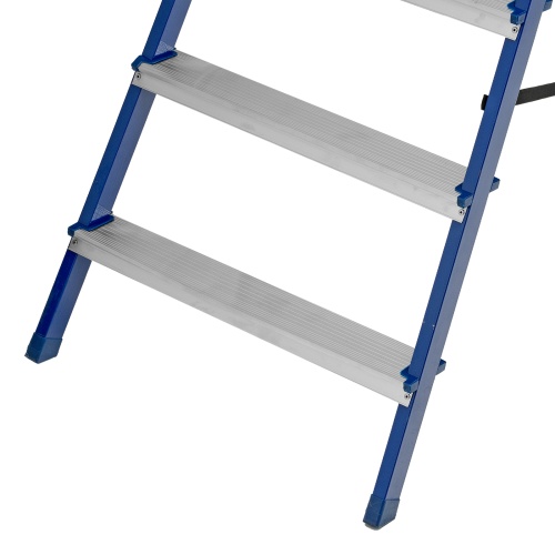 стремянка сибртех 10 ступеней стальной профиль / алюминиевые ступени 97960 фото 4
