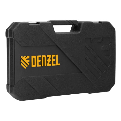 набор инструментов denzel 1/2", 1/4" crv s2 64 предмета пластиковый кейс фото 7