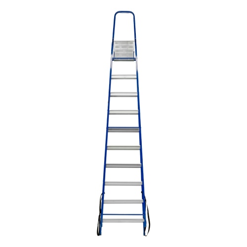 стремянка сибртех 10 ступеней стальной профиль / алюминиевые ступени 97960 фото 10