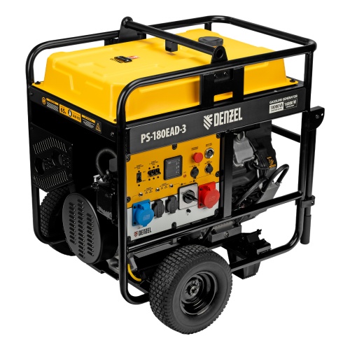 генератор бензиновый denzel ps-180ead-3 946994 18000 вт