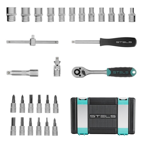 набор инструментов stels 29 предметов 1/4" фото 10