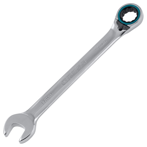 набор ключей комбинированных с трещоткой gross 14892 8-19 мм 7 шт реверсивные фото 6