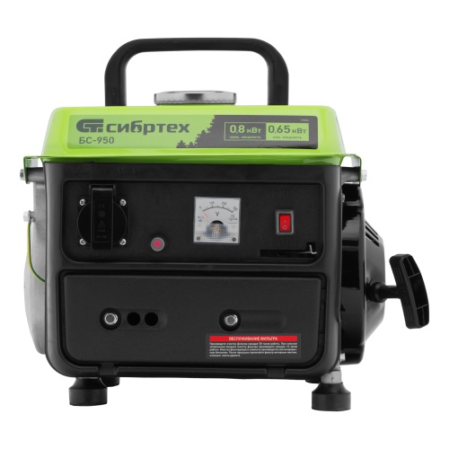 генератор бензиновый сибртех бс-950 800 вт фото 6