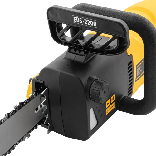 пила цепная электрическая denzel 95619 eds-2200 мощность 2200 вт фото 4