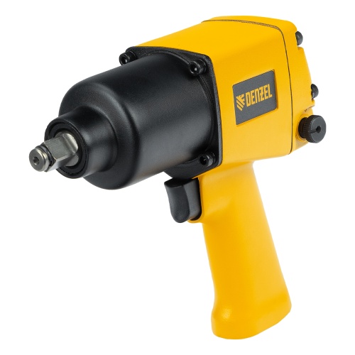 ударный пневмогайковерт denzel iw860 7000 об/мин c набором головок фото 9