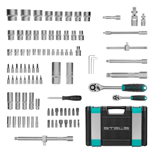 набор инструментов stels 94 предмета 1/2", 1/4" 14106 фото 9