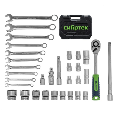 набор инструментов сибртех 32 предмета 1/2" в кейсе фото 10