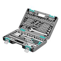 набор инструментов stels 82 предмета 1/2", 1/4" 14105 в кейсе