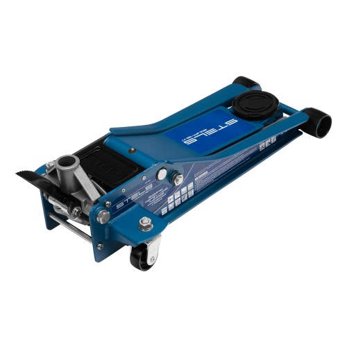 домкрат гидравлический подкатной stels 3 т 75-505 мм профессиональный фото 5