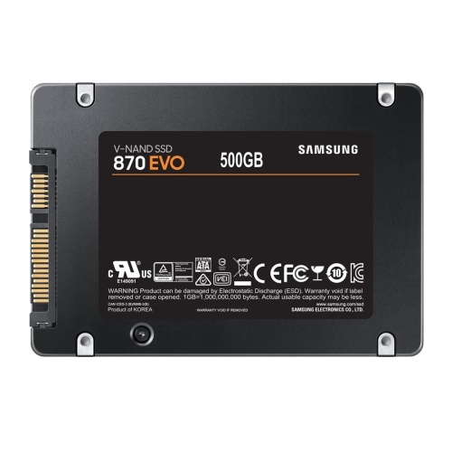 накопитель ssd samsung 500gb 870 evo 2.5" sata-iii, r/w 560/530mb/s, 300tbw, rtl (mz-77e500bw) фото 2