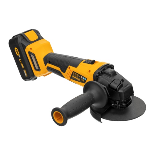 машина углошлифовальная аккумуляторная denzel blg-ib-18-125-4 18в фото 8