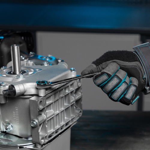 набор ключей комбинированных с трещоткой gross 14892 8-19 мм 7 шт реверсивные фото 3