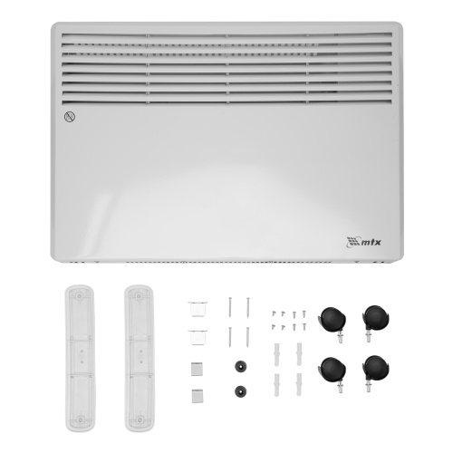 конвектор электрический mtx ch-1500 1500вт, x-образный нагреватель, термостат фото 5