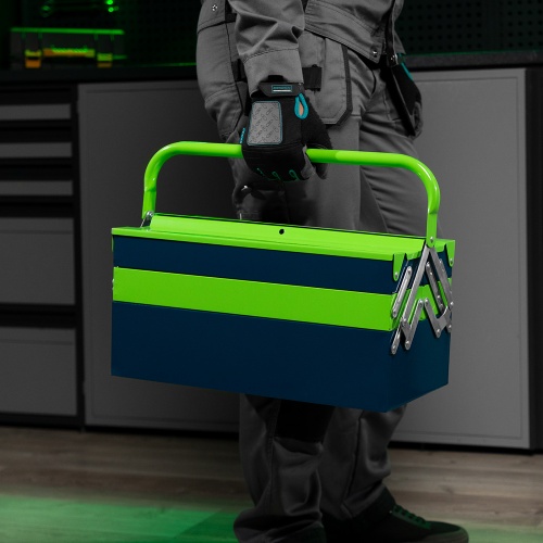 металлический ящик для инструмента сибртех 430 х 200 х 200 пять секций фото 4