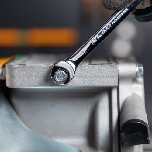 набор ключей комбинированных трещоточных шарнирных matrix 14796 11 шт фото 3