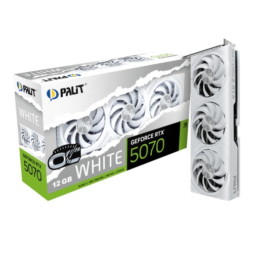 видеокарта palit geforce rtx 5070 white oc 12gb gddr7 фото 4