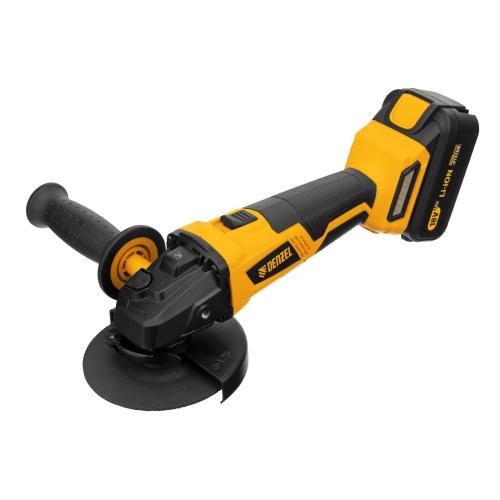 машина углошлифовальная аккумуляторная denzel blg-ib-18-125-4 18в