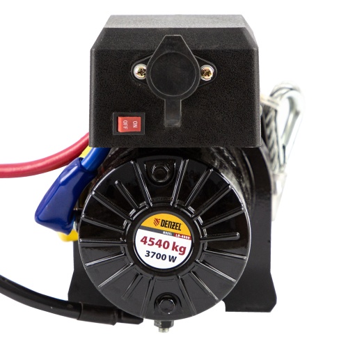 лебедка автомобильная электрическая denzel lb-4000 3700 вт фото 8