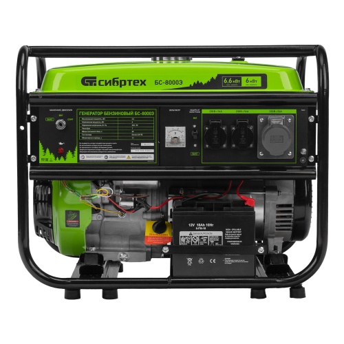 генератор бензиновый сибртех бс-8000э 6600 вт фото 9