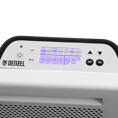 конвектор гибридный электрический denzel hybridx-2000 ик нагреватель, цифровой термостат фото 9