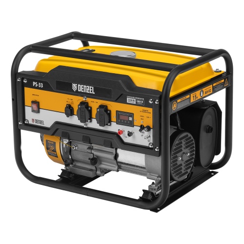генератор бензиновый denzel ps 33 946834 3300 вт фото 2