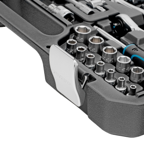 набор инструментов gross 14149 82 предметов 1/2", 1/4" c ключем-трещеткой из стали crv фото 6