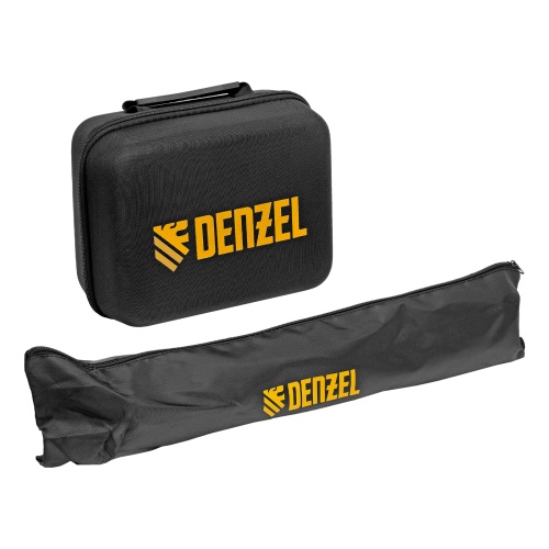 лазерный уровень мультипризменный denzel dlv-360-3t 30 м зеленый луч li-ion 2,4 aч со штативом фото 4