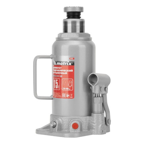 домкрат гидравлический бутылочный matrix 15 т 230-460 фото 9
