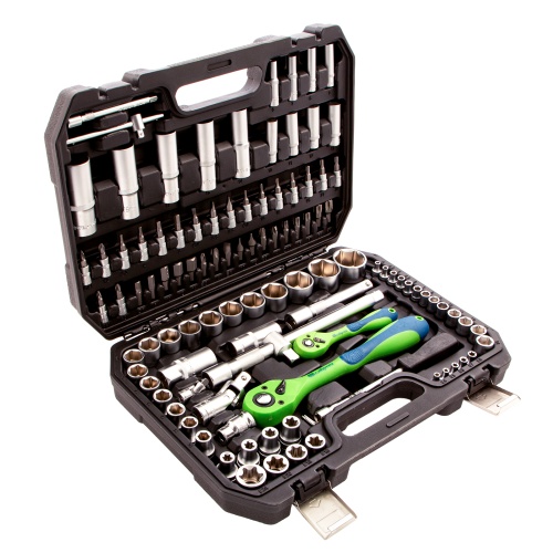 набор инструментов сибртех 13511 108 предметов 1/2", 1/4" в кейсе фото 10