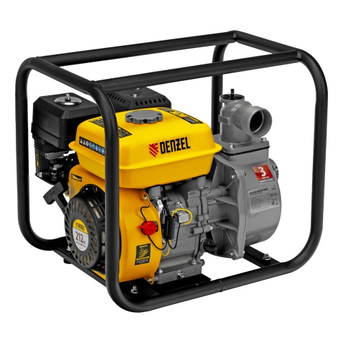 мотопомпа бензиновая для чистой воды denzel px-50 7 лс