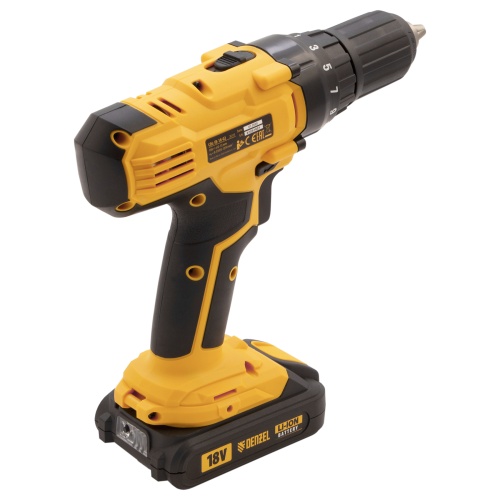 дрель-шуруповерт аккумуляторная denzel cdl-ib-18-02 18в фото 9