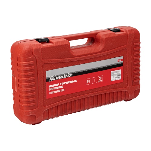 набор торцевых головок matrix 3/4", 1" 26 предметов фото 10