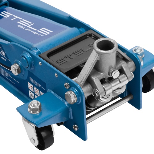 домкрат гидравлический подкатной stels 3 т 130-465 мм профессиональный фото 3