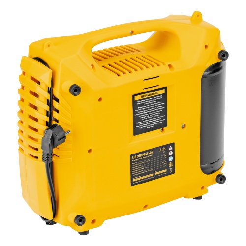 компрессор воздушный denzel dl1300 10 бар 1300вт 180 л/мин 5 л с набором аксессуаров фото 7