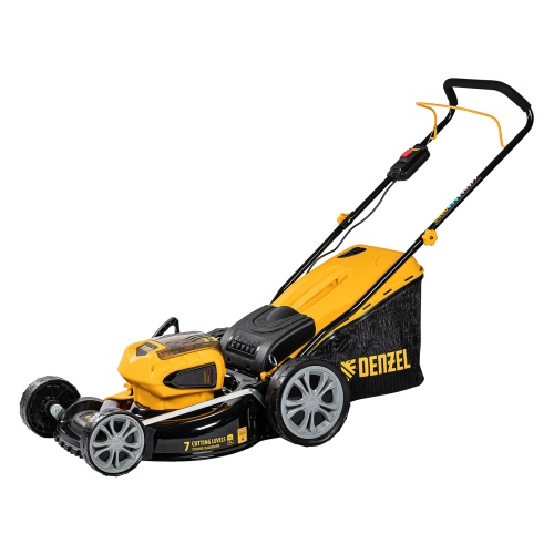 газонокосилка аккумуляторная бесщеточная denzel rlm450-36