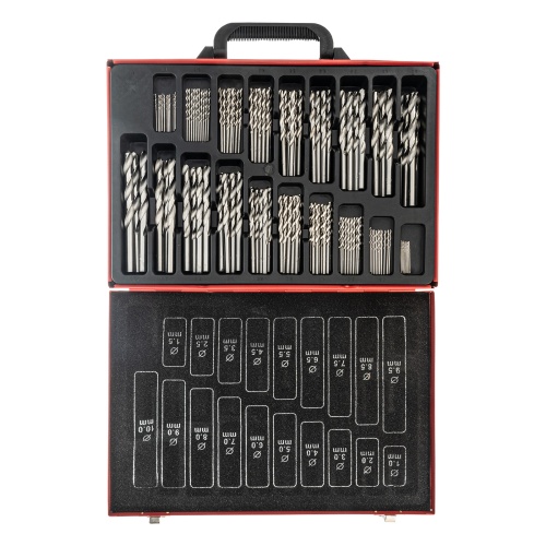 набор сверл по металлу matrix 1-10 мм 170 шт из стали hss в кейсе фото 5