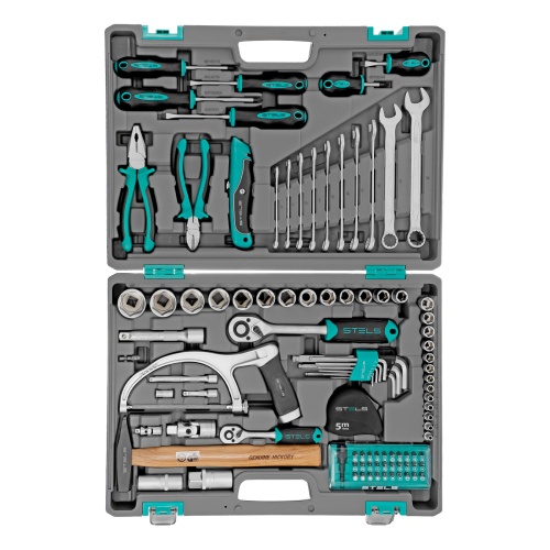 набор инструментов stels 14111 98 предметов 1/2", 1/4" в кейсе фото 8