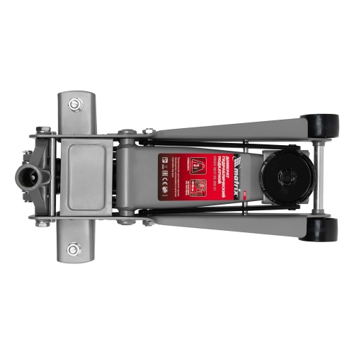 домкрат гидравлический подкатной matrix quick 3 т профессиональный фото 2