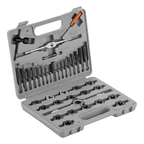 набор метчиков и плашек sparta м3-м12 40 предметов в боксе