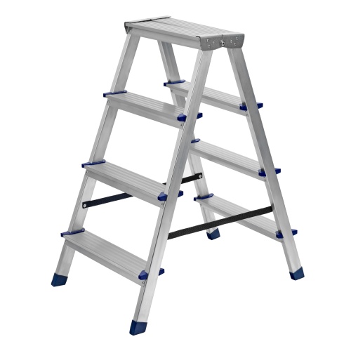 стремянка алюминиевая сибртех 4 ступени двусторонняя 97924