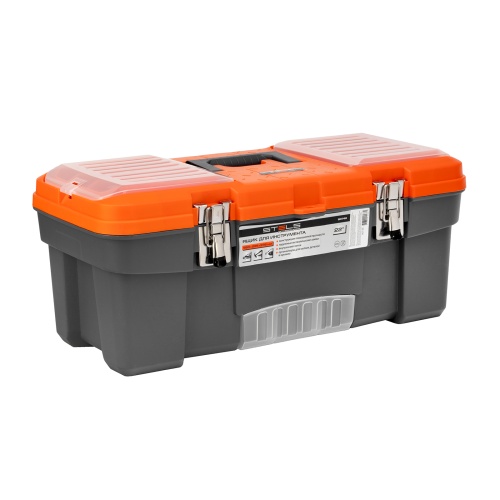 ящик для инструмента stels 22" с металлическими замками фото 10