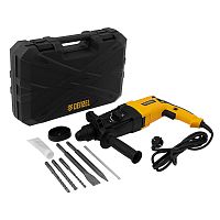 перфоратор электрический denzel rhh-800-26 800 вт 26607