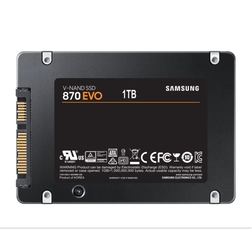 накопитель ssd samsung 1tb 870 evo 2.5", sata iii, r/w 560/530mb/s, 600tbw, rtl (mz-77e1t0bw) фото 2