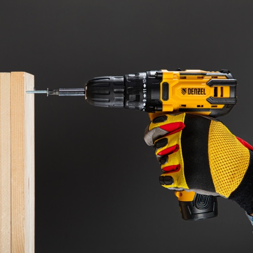 дрель-шуруповерт аккумуляторная denzel cdl-12cb 12в фото 4