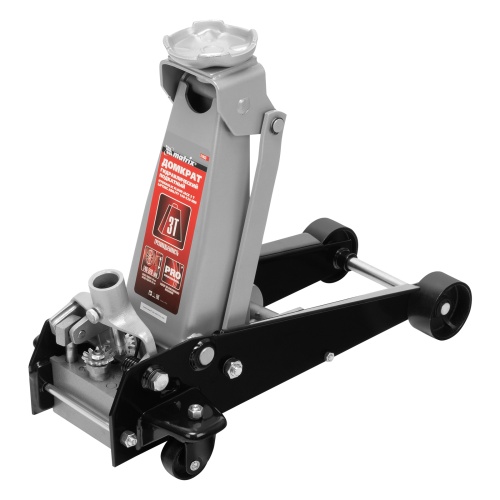 домкрат гидравлический подкатной matrix 3 т 140-520 мм фото 9