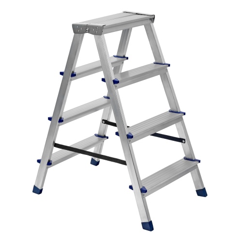 стремянка алюминиевая сибртех 4 ступени двусторонняя 97924 фото 10