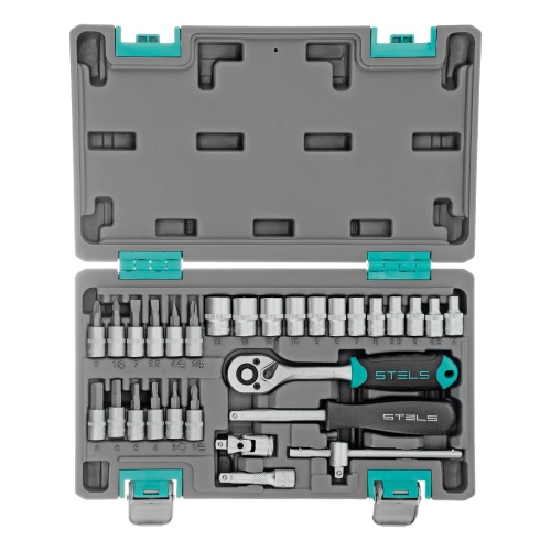 набор инструментов stels 29 предметов 1/4" фото 9