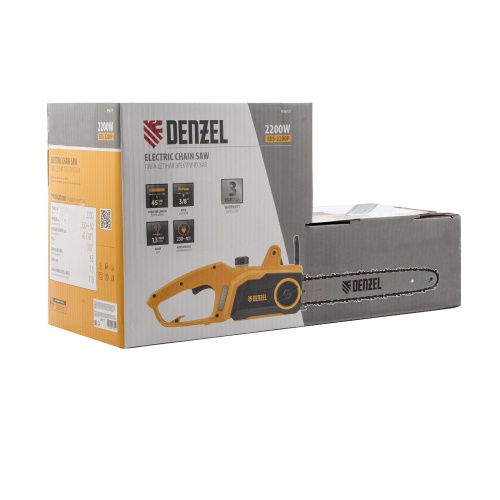 пила цепная электрическая denzel eds-2200p 95617 мощность 2200 вт фото 6