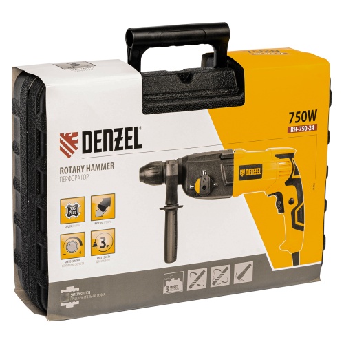 перфоратор электрический denzel rh-750-24 750 вт фото 8