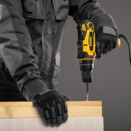 дрель-шуруповерт сетевая ударная denzel isd-300-13 26211 фото 3